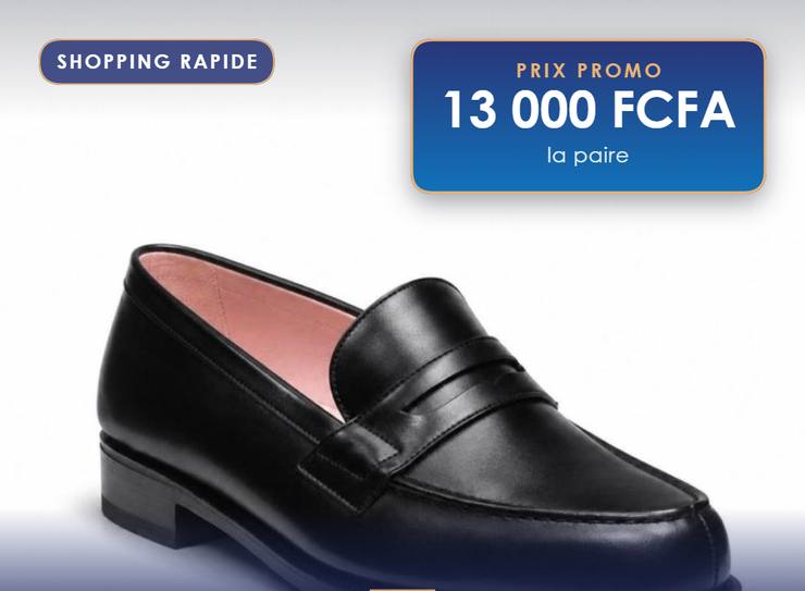 Mocassin penny noir, doublure rose, Cuir lisse