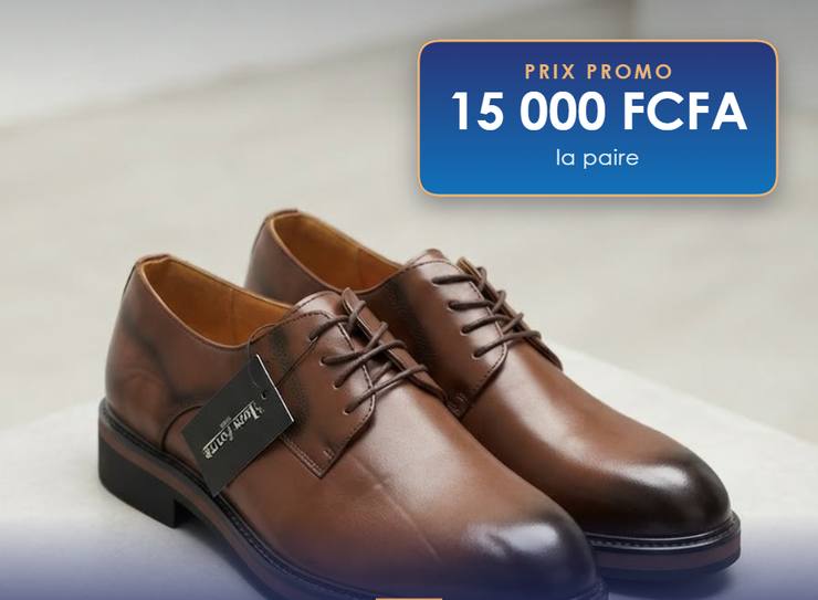 Derby marron, Cuir lacé